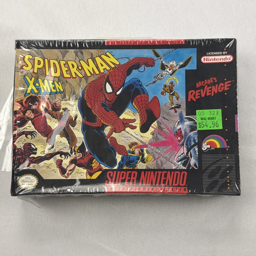 Spider-man X-Men Arcade's Revenge *  Snes Box Only * Super Nintendo Original box